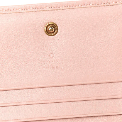 Gucci Calfskin Matelasse GG Marmont Card Case Wallet Perfect Pink 5 of 5