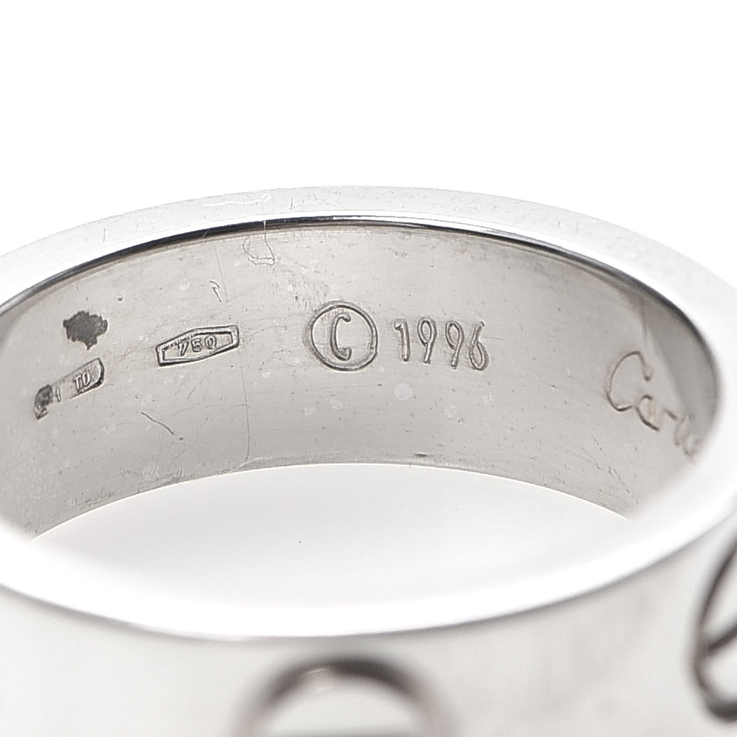 18K White Gold 5.5mm LOVE Ring 47 4