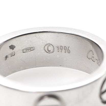 Cartier 18K White Gold 5.5mm LOVE Ring 47 4 4 of 6