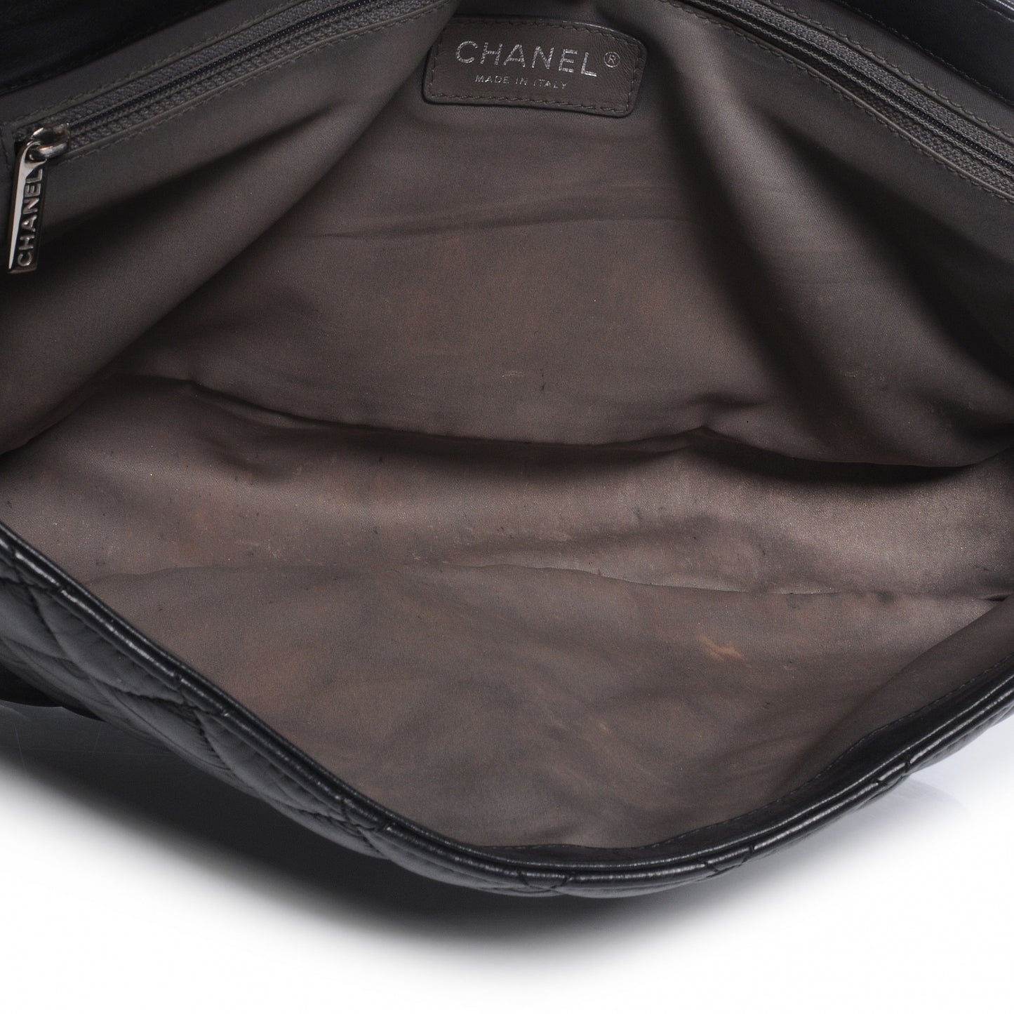 Lambskin Jumbo Coco Rain Flap Black