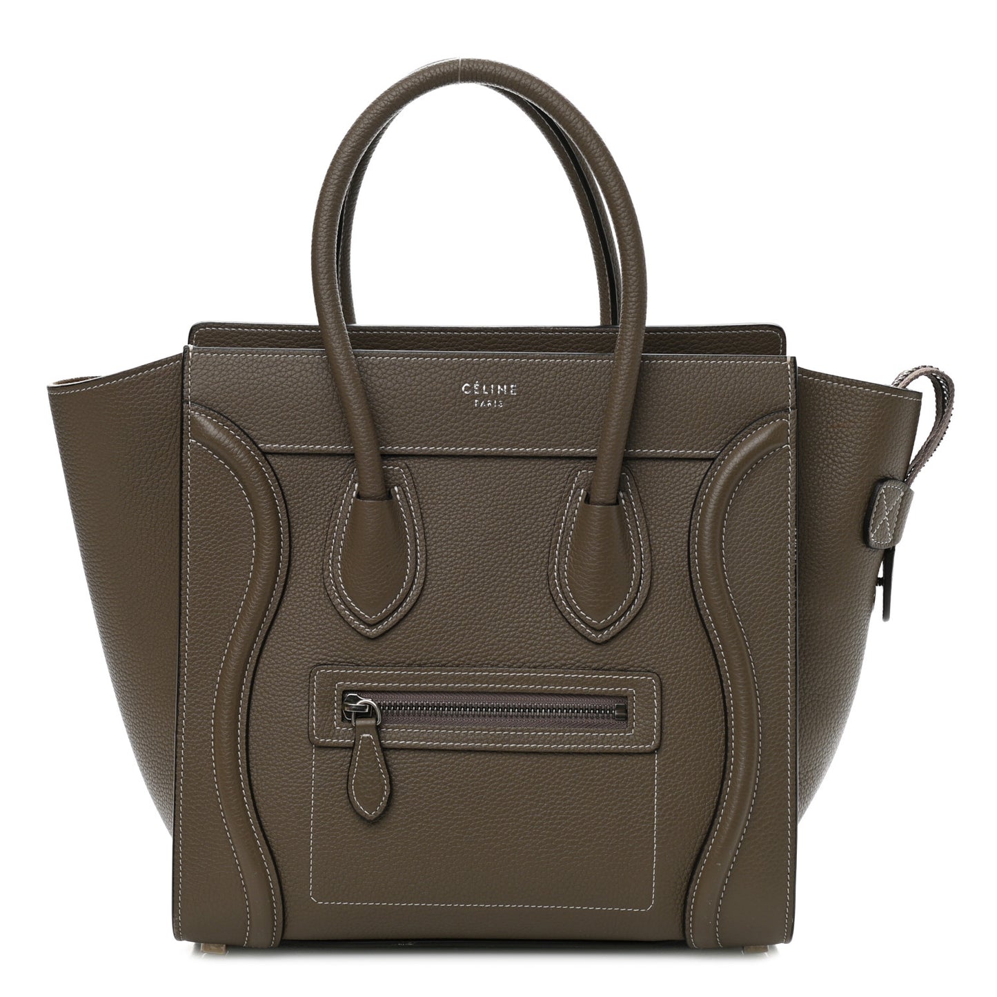 Drummed Calfskin Micro Luggage Souris