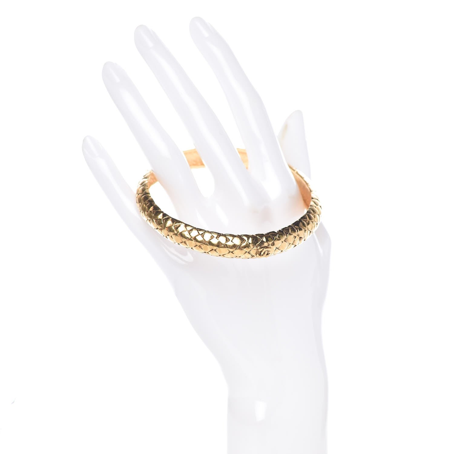 Chanel CC Bangle Gold 2 of 6