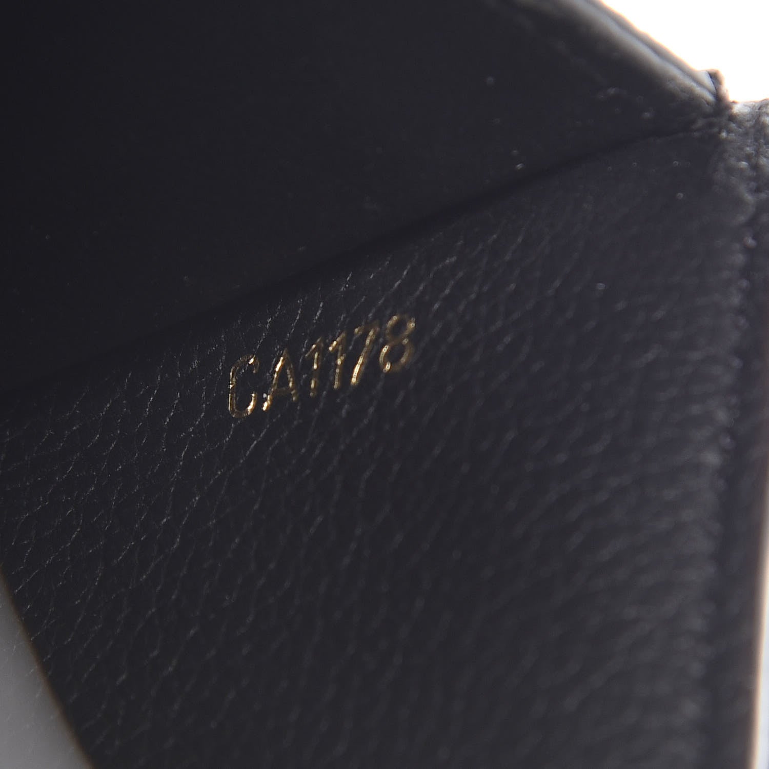 Louis Vuitton Grained Calfskin Monogram Double V Compact Wallet Black 7 of 8