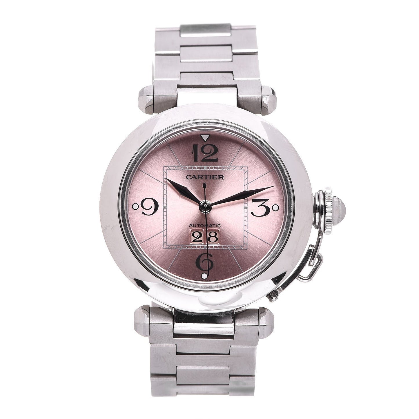 Stainless Steel 35mm Pasha C Big Date Automatic Watch Pink