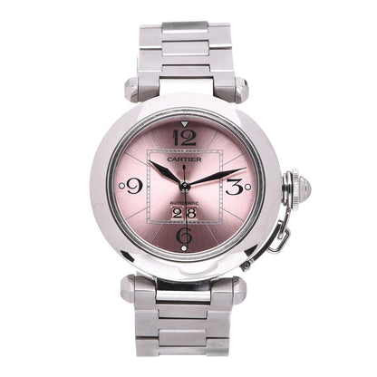 Cartier Stainless Steel 35mm Pasha C Big Date Automatic Watch Pink 1 of 8