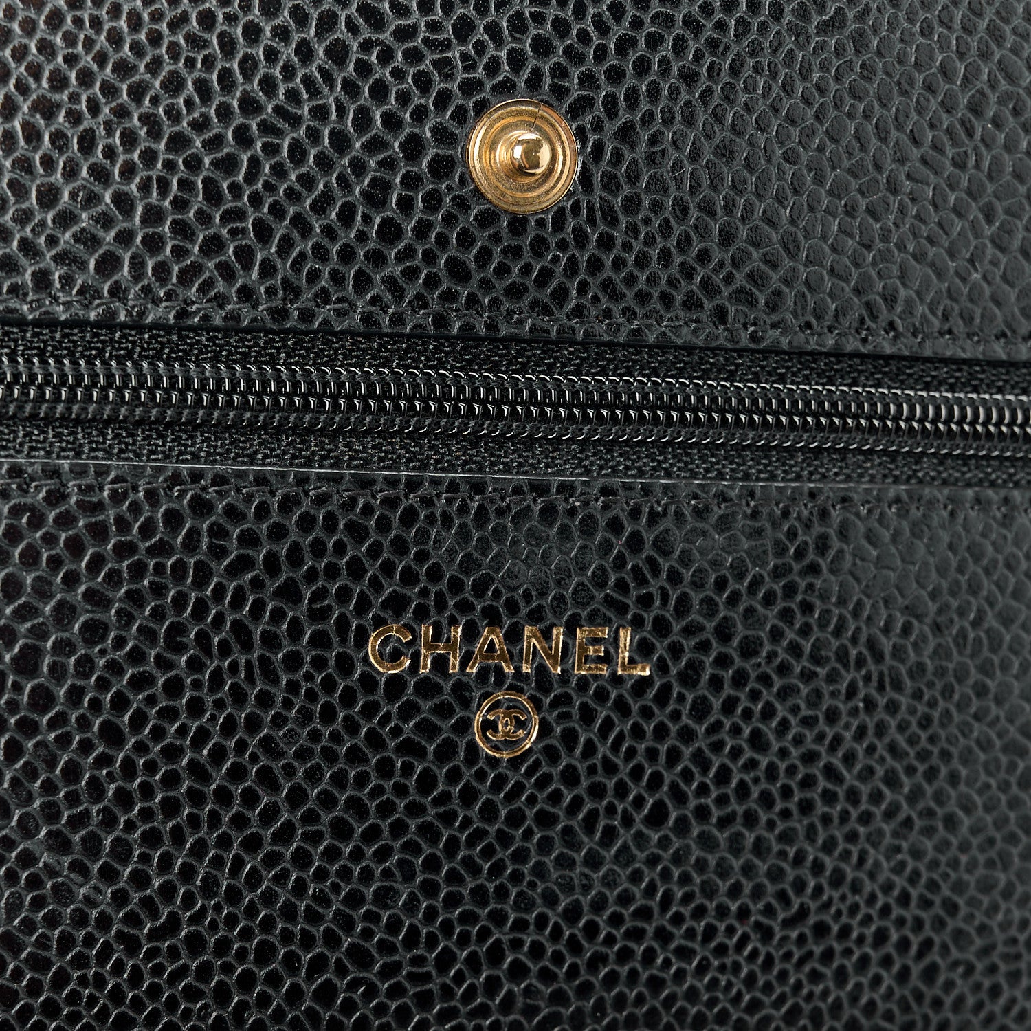Chanel Caviar Quilted Wallet on Chain WOC Black 6 of 11