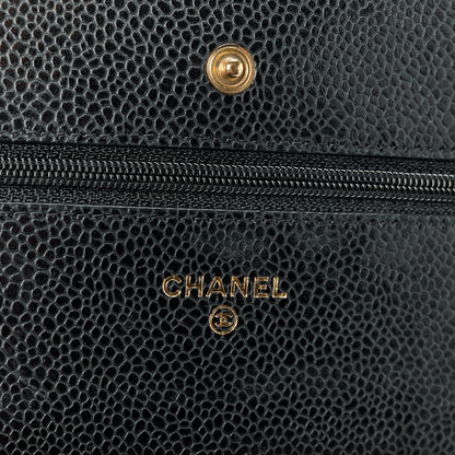 Chanel Caviar Quilted Wallet on Chain WOC Black 6 of 11