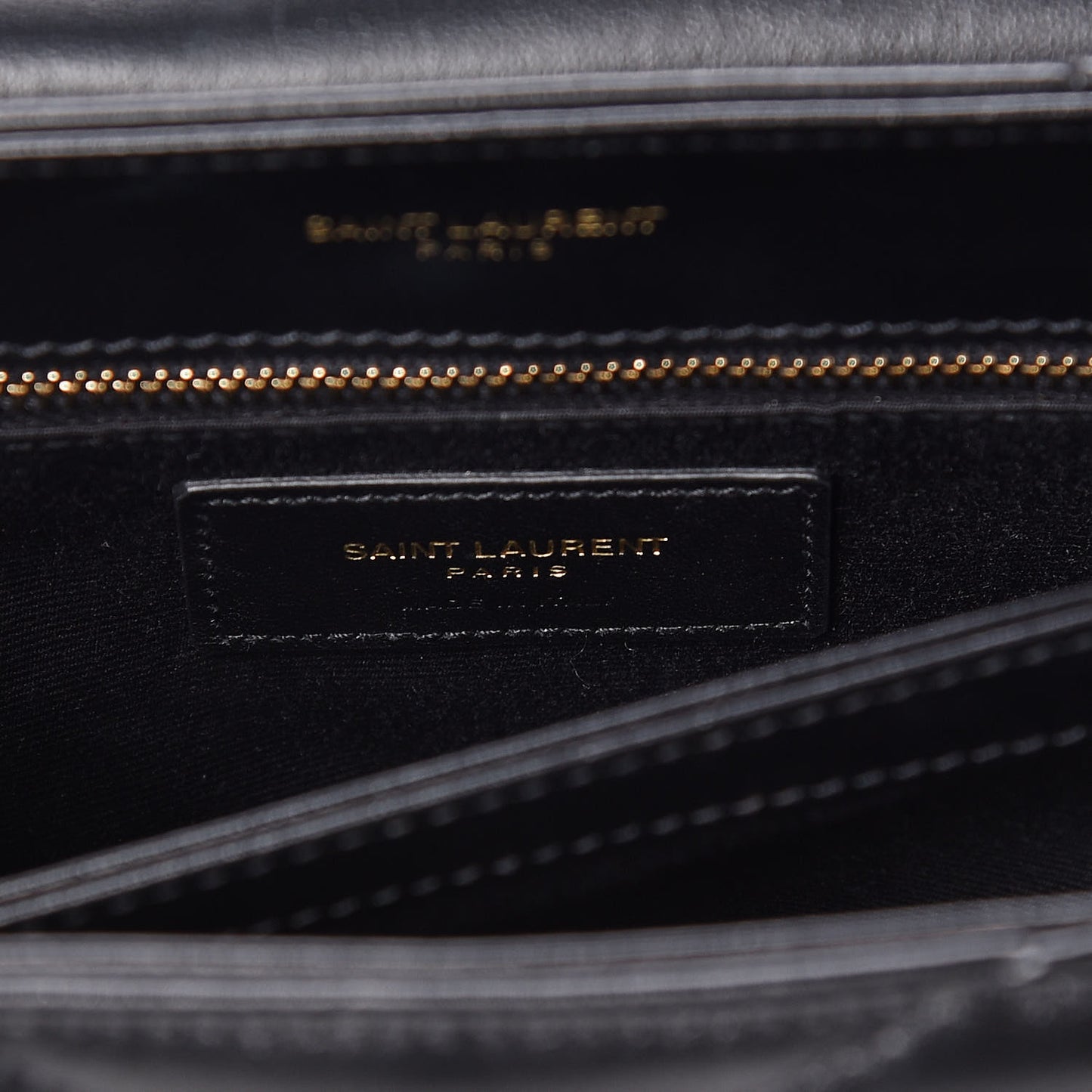 Calfskin Y Quilted Monogram Toy Loulou Crossbody Bag Black