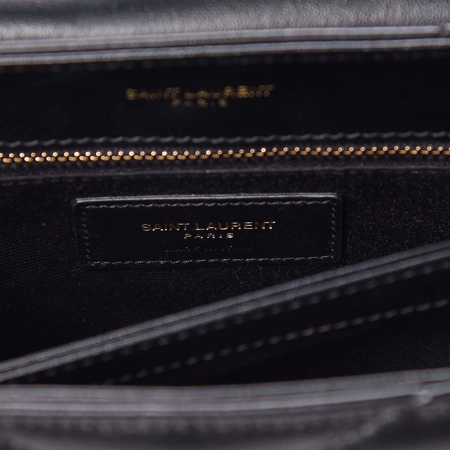 Saint Laurent Calfskin Y Quilted Monogram Toy Loulou Crossbody Bag Black 7 of 10