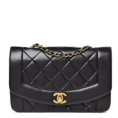 Chanel Lambskin Quilted Small Single Flap Black 1 of 12