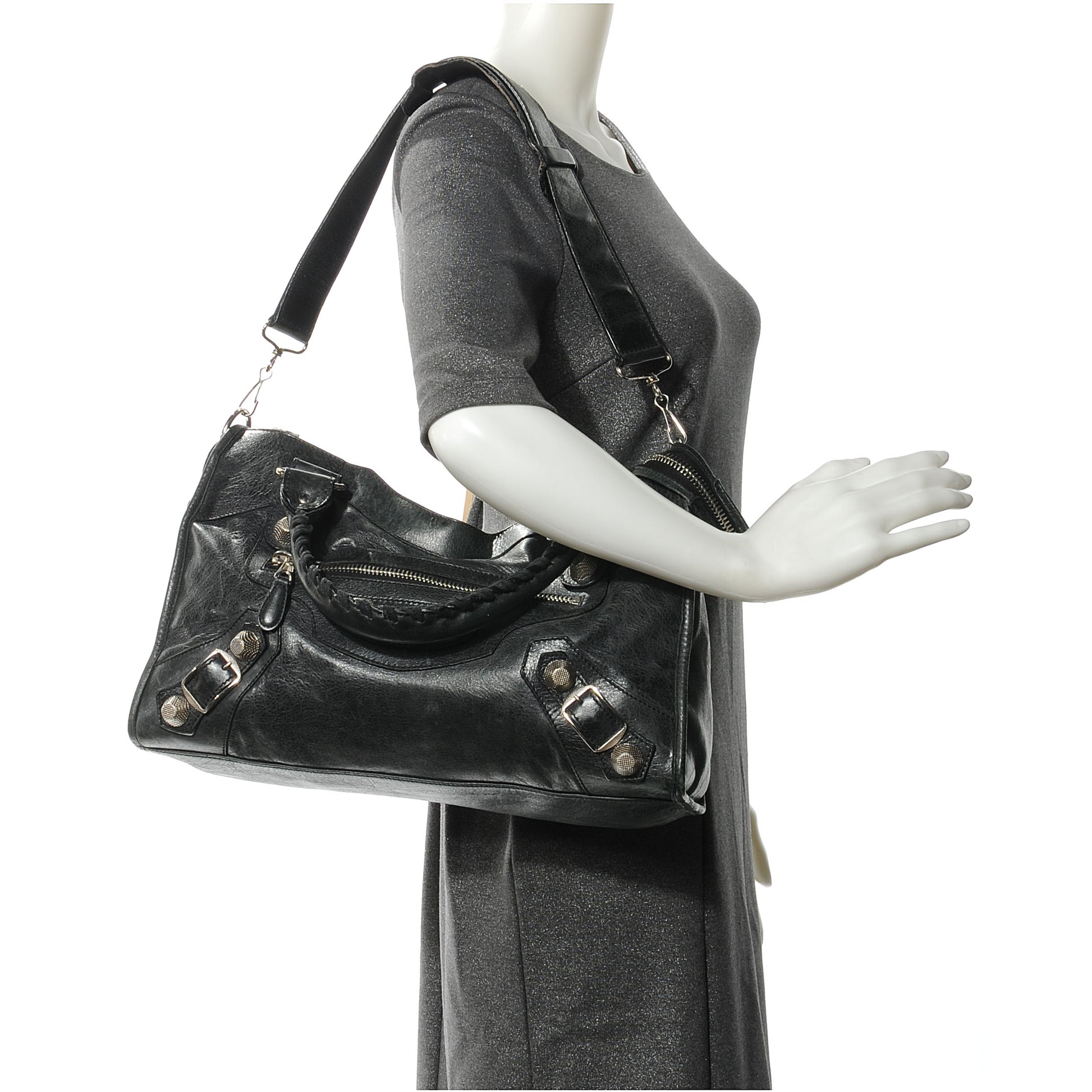 Balenciaga Agneau Giant 21 Silver Hardware City Black 2 of 7