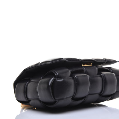 Bottega Veneta Lambskin Maxi Intreccio Padded Chain Cassette Crossbody Bag Black 7 of 8