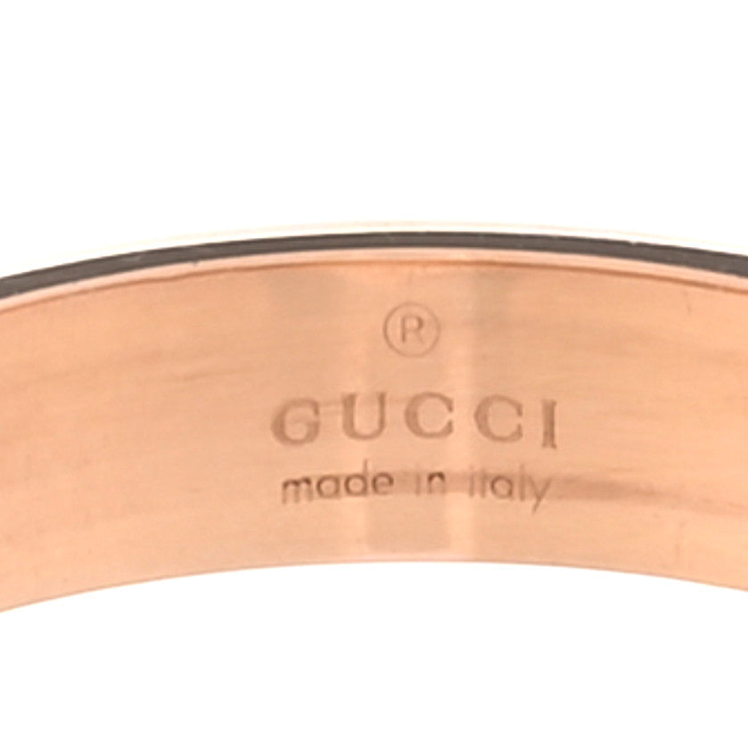18K Rose Gold 4mm Icon Thin Band Ring 52 6