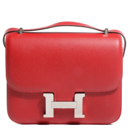Hermes Epsom Constance 18 Rouge Casaque 1 of 12