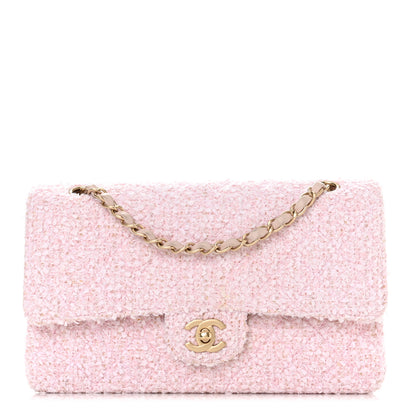 Chanel Tweed Medium Double Flap Pink 1 of 11