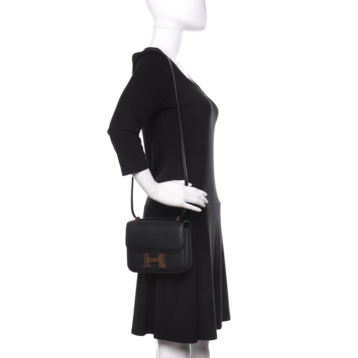 Hermes Epsom Constance 18 Black 2 of 9