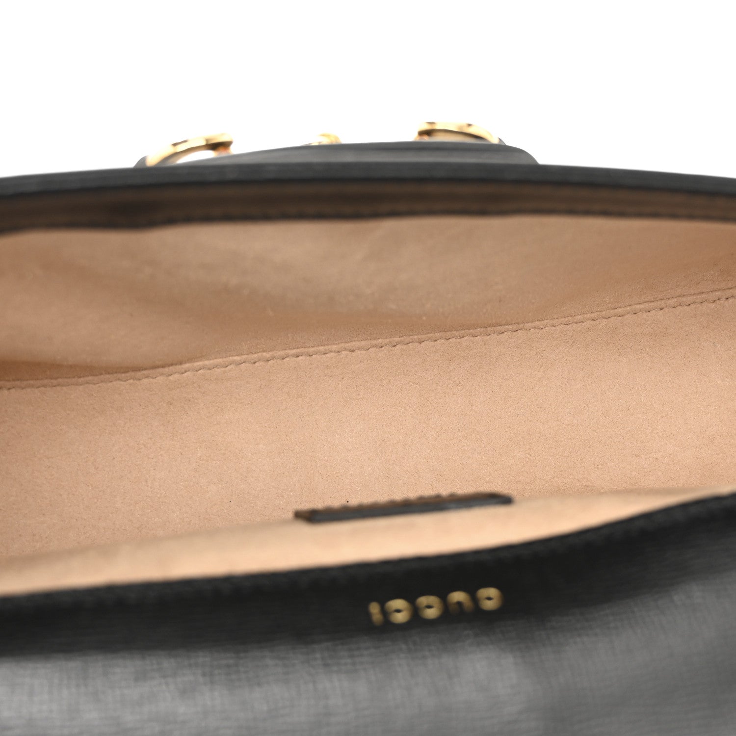 Gucci Azalea Calfskin Small Horsebit 1955 Chain Shoulder Bag Black 5 of 13