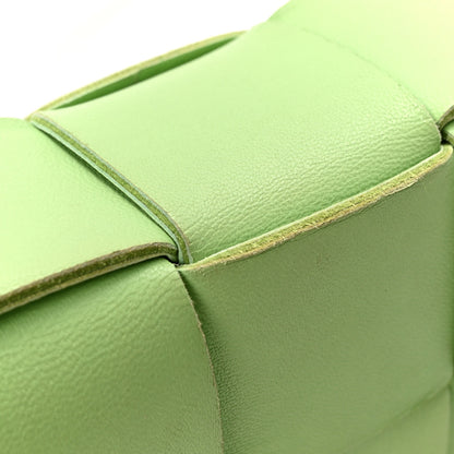 Bottega Veneta Lambskin Maxi Intrecciato Cassette Crossbody Bag Pistachio 14 of 14