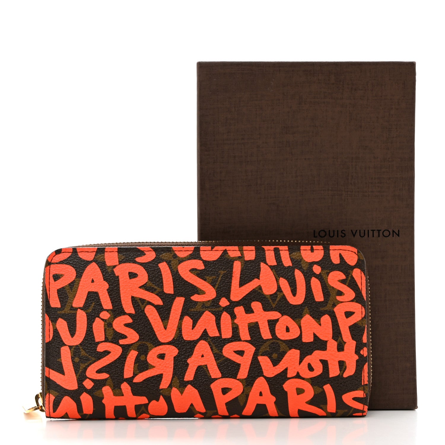 Louis Vuitton Monogram Graffiti Zippy Wallet Orange 9 of 9