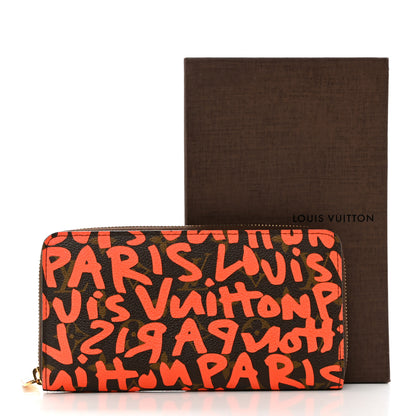 Louis Vuitton Monogram Graffiti Zippy Wallet Orange 9 of 9