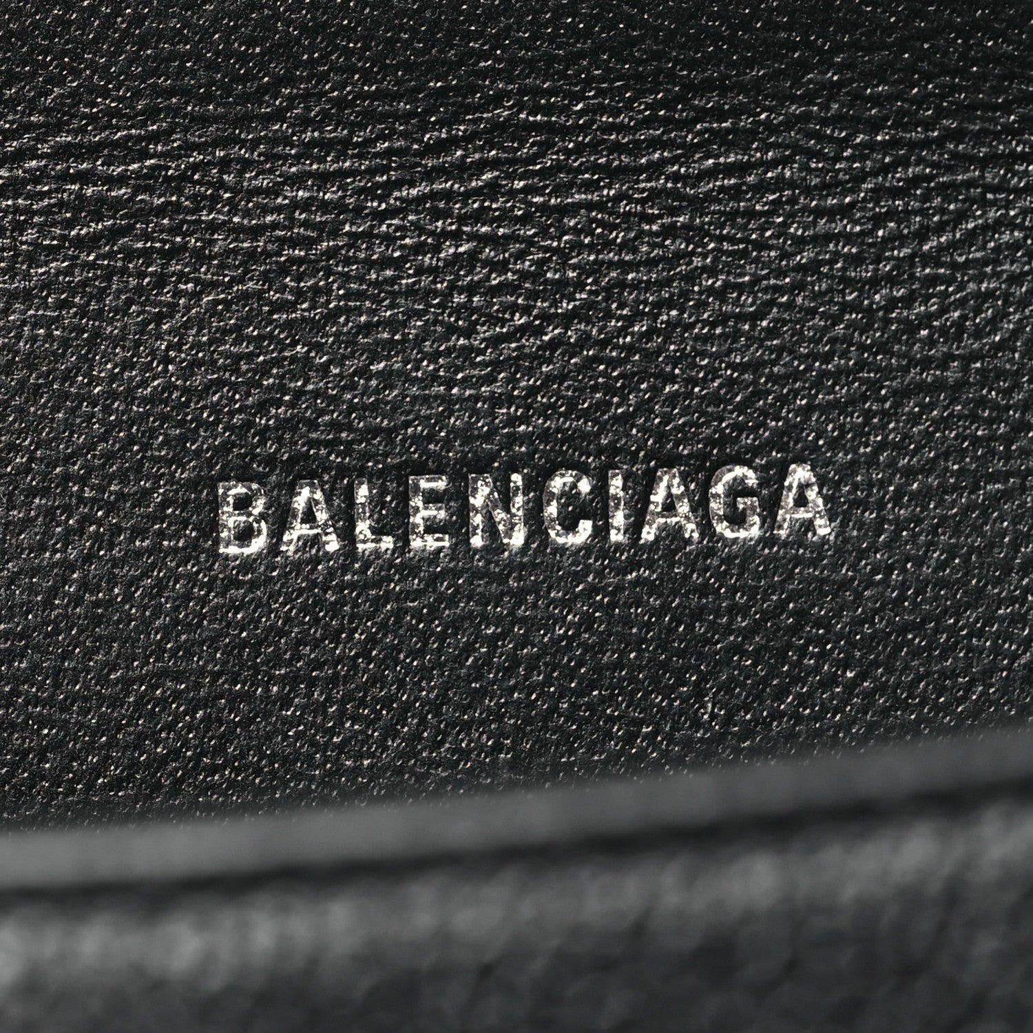 Balenciaga Grained Calfskin Hourglass Top Handle Bag XS Black 6 of 11