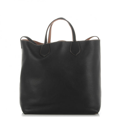Gucci Cellarius Calfskin Bi-Color Medium Ramble Reversible Tote Black Camelia 1 of 7