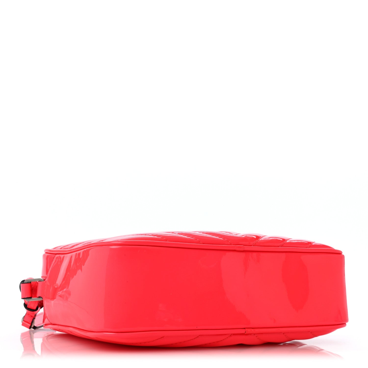 Saint Laurent Patent Calfskin Matelasse Monogram Lou Camera Bag Neon Pink 4 of 14