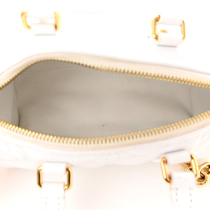 Louis Vuitton Calfskin Bubblegram Papillon BB Snow White 5 of 10