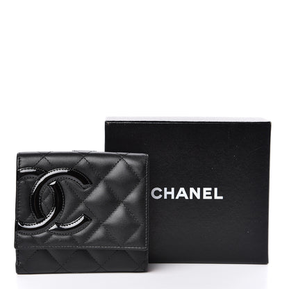 Chanel Calfskin Quilted Cambon Business Card Holder Black 9 of 9