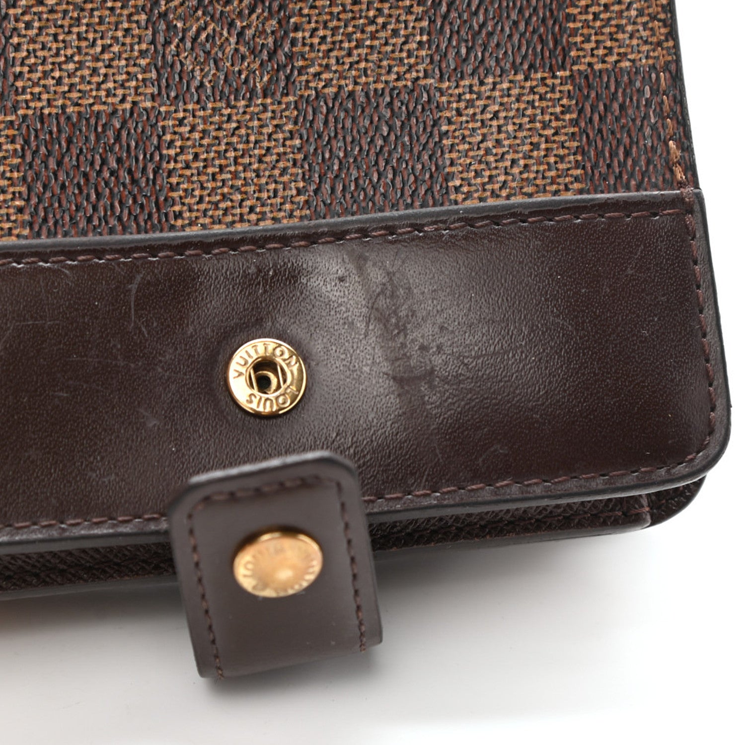 Louis Vuitton Damier Ebene Zippe Zipped Compact Wallet 9 of 10