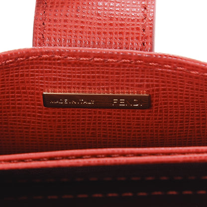 Fendi Vitello Elite Gusseted Card Holder Rosso 6 of 6