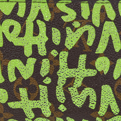 Louis Vuitton Monogram Graffiti Zippy Wallet Green 9 of 15
