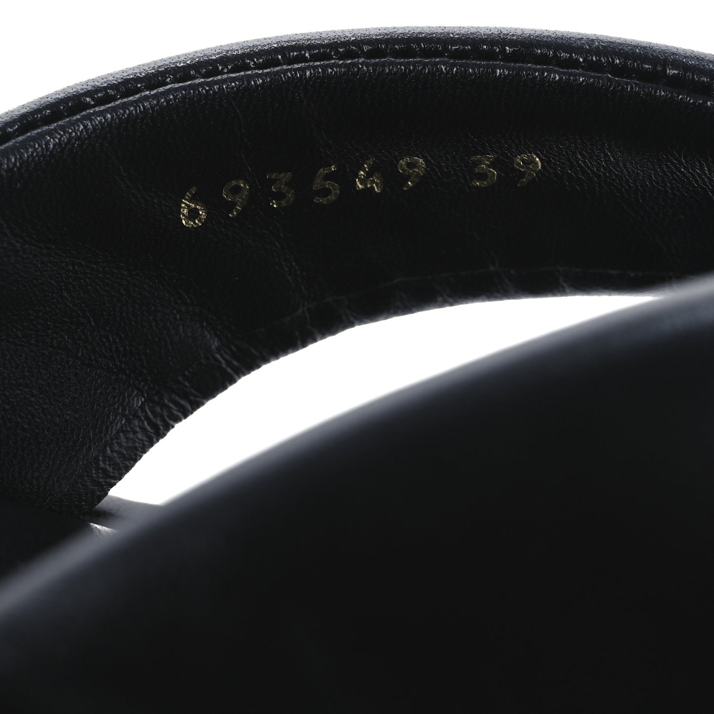 Smooth Nappa Logo Rise Thong Sandals 39 Black White