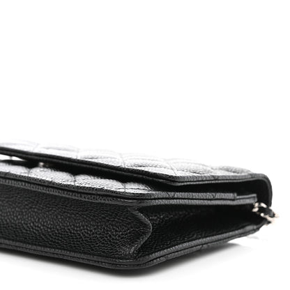 Chanel Caviar Quilted Wallet On Chain WOC Black 11 of 12