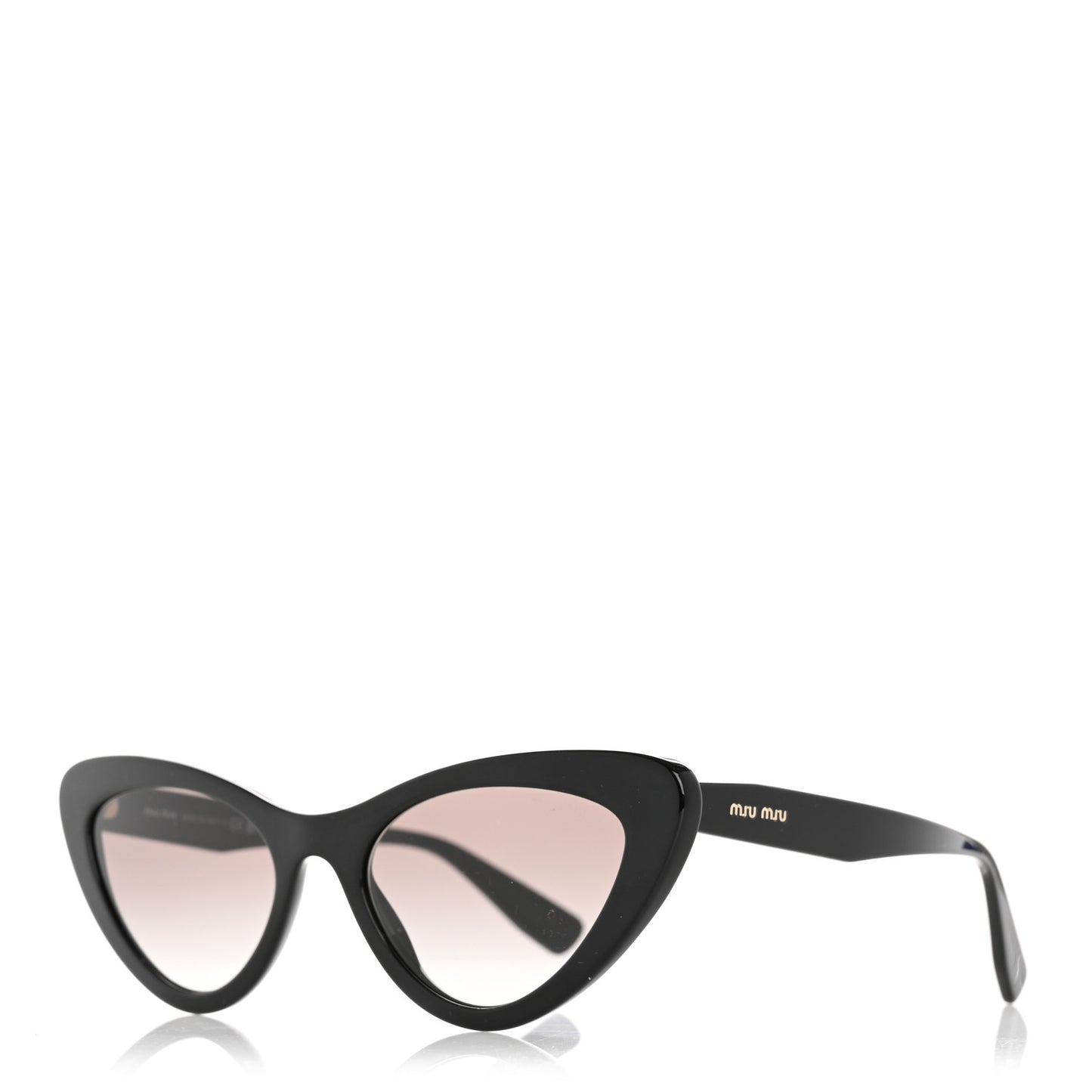 Acetate Cat Eye Sunglasses SMU 01V Black