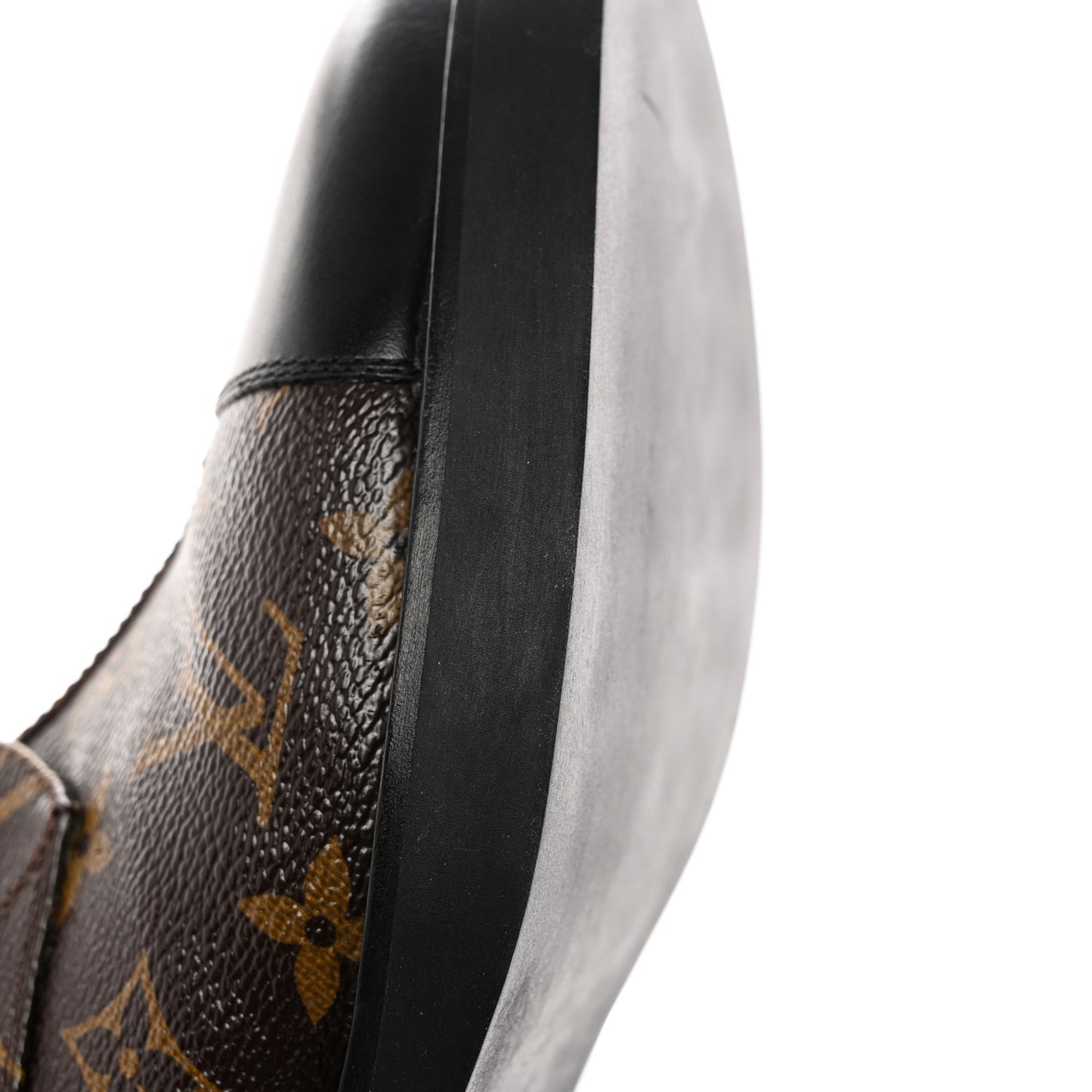 Calfskin Monogram Wonderland Flat Ranger Boots 38.5 Black