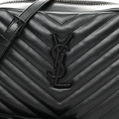 Saint Laurent Calfskin Matelasse Monogram Lou Camera Bag Black 8 of 10