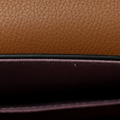 Versace Grained Calfskin La Medusa Flap Shoulder Bag Brown 11 of 11