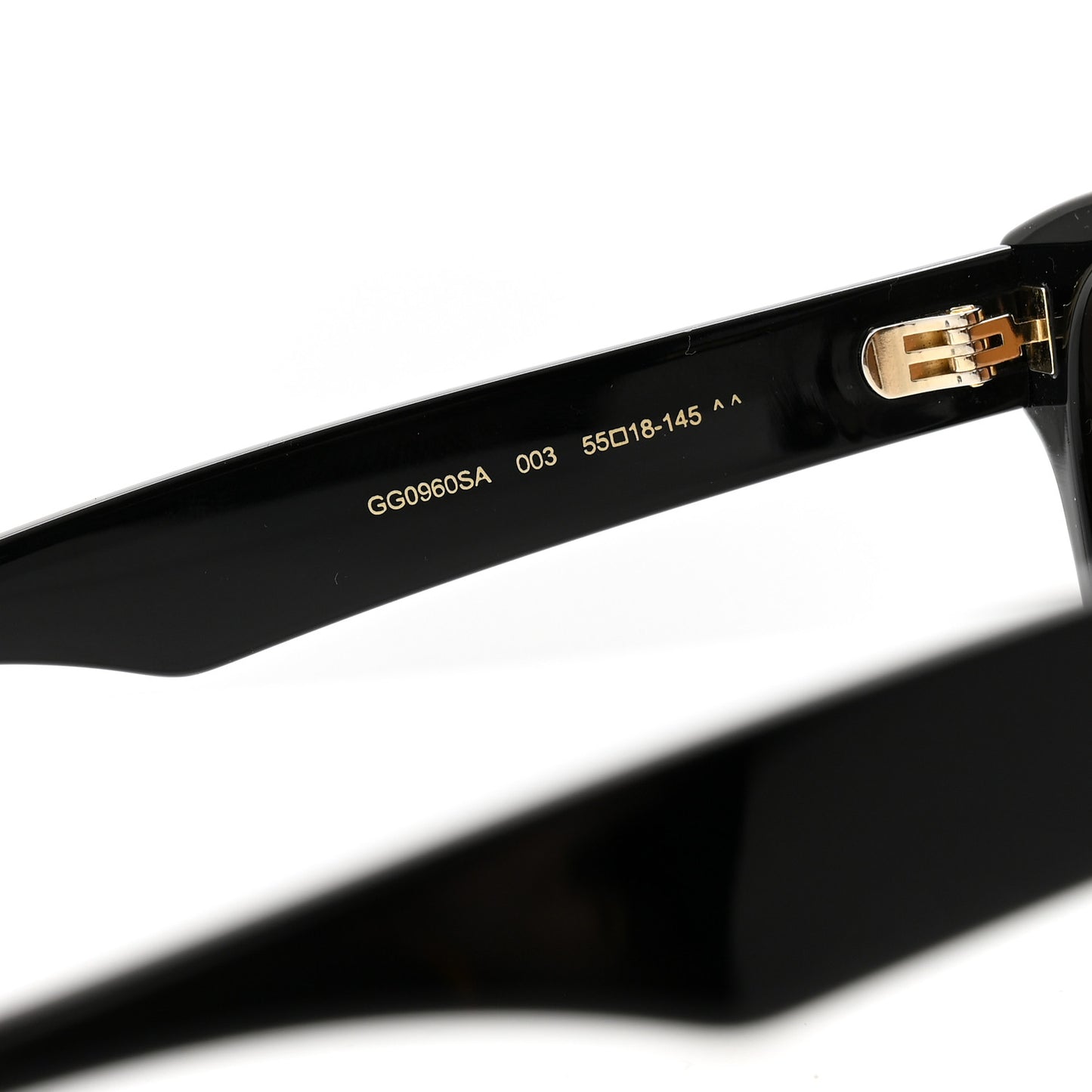 Acetate Rectangle Sunglasses GG0960SA Black