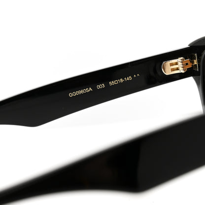 Gucci Acetate Rectangle Sunglasses GG0960SA Black 6 of 8