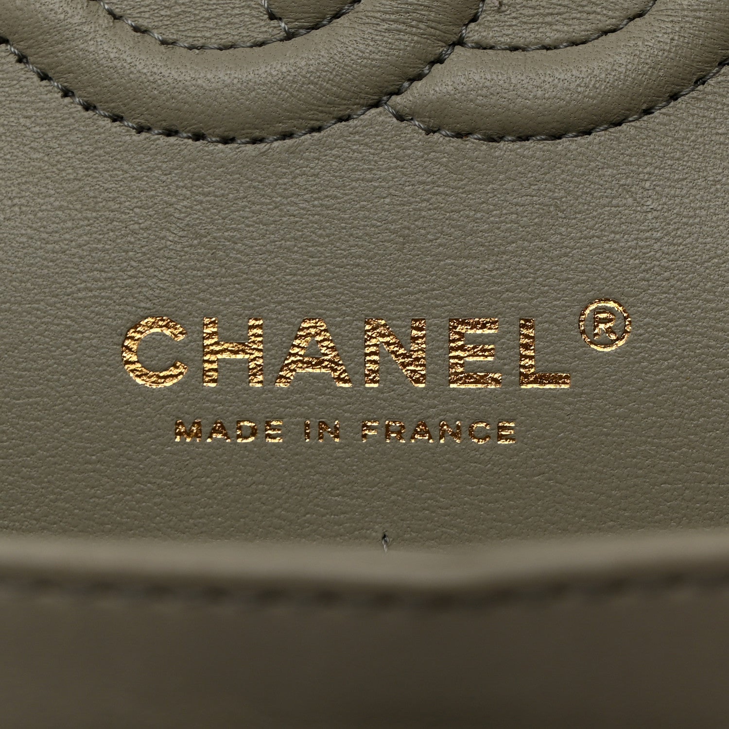 Chanel Lambskin Quilted Small Double Flap Light Grey 6 of 10