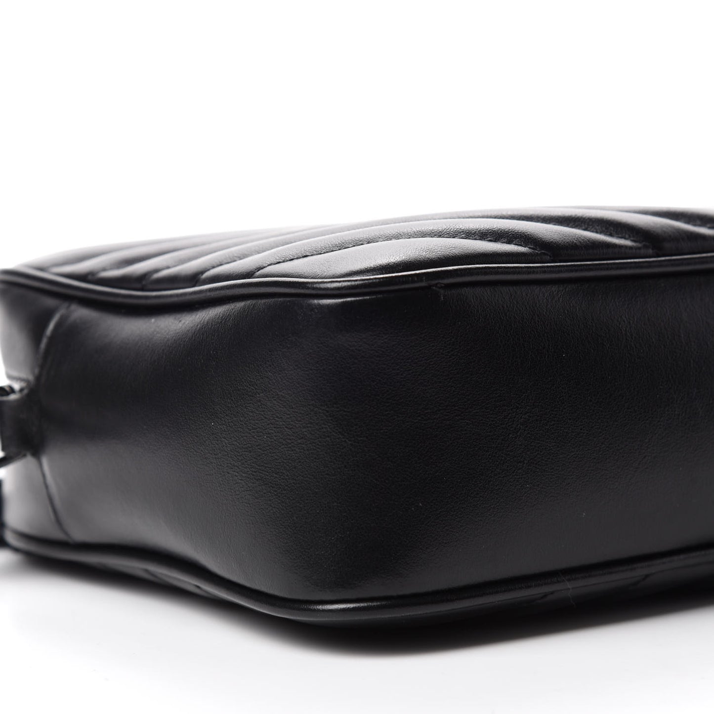 Calfskin Matelasse Monogram Lou Camera Bag Black