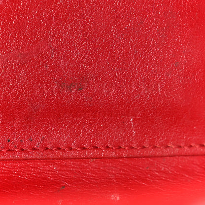 Saint Laurent Calfskin Crocodile Embossed Nano Sac De Jour Red 6 of 13