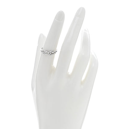Suzanne Kalan 18K White Gold Diamond Baguette Fireworks Ring 54 7 2 of 4