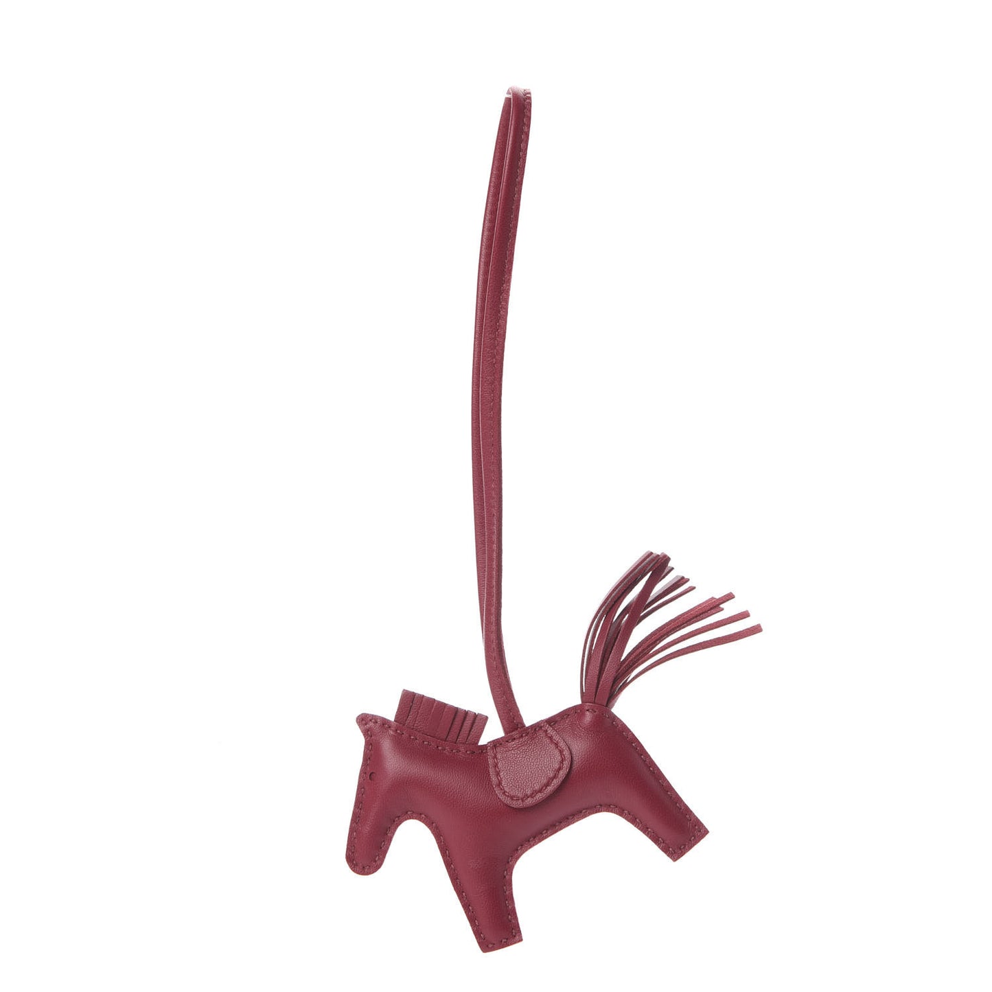 Milo Lambskin Grigri Rodeo Horse Bag Charm PM Rubis