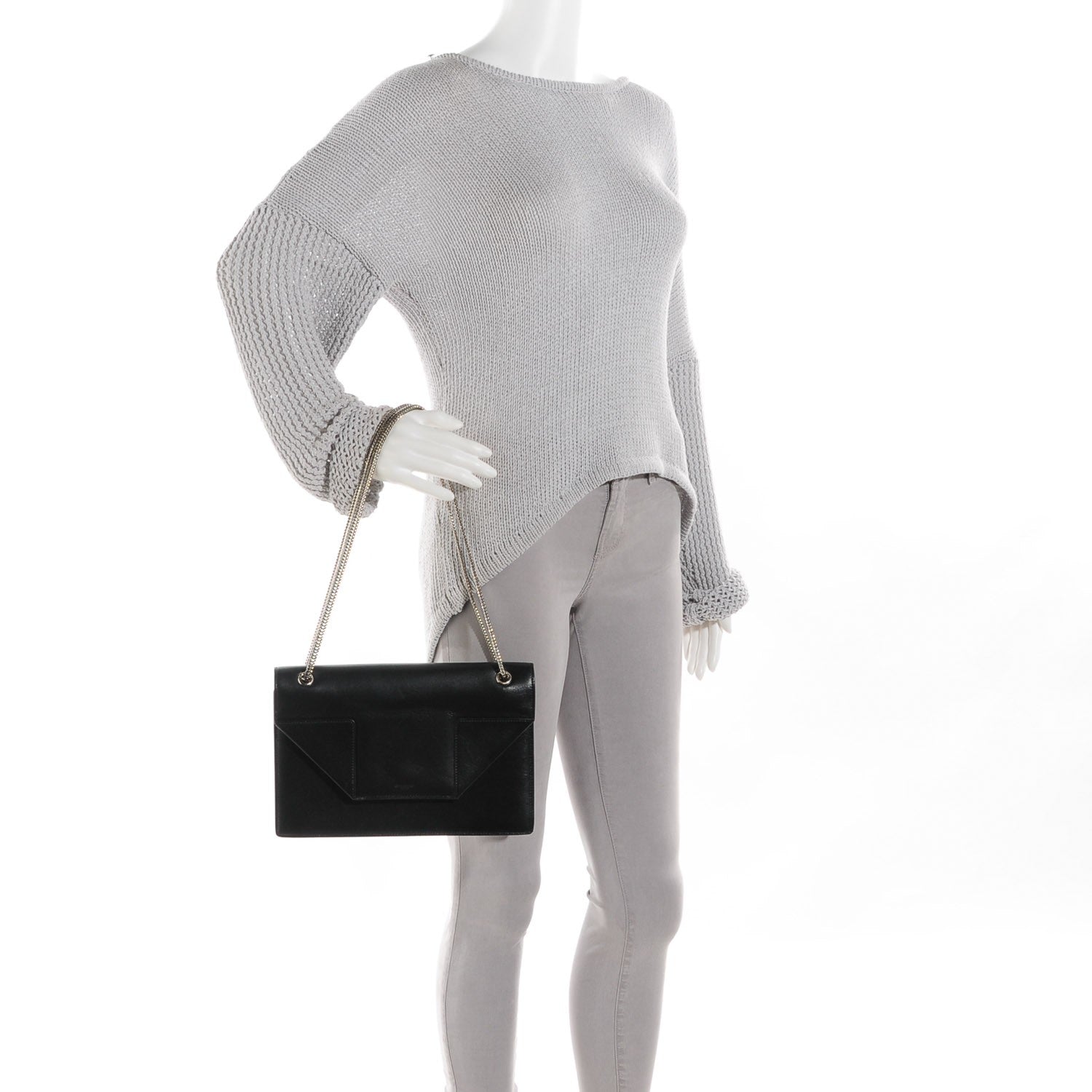 Saint Laurent Calfskin Classic Medium Betty Black 2 of 9