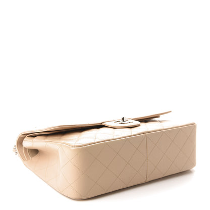 Chanel Caviar Quilted Jumbo Double Flap Light Beige 3 of 11