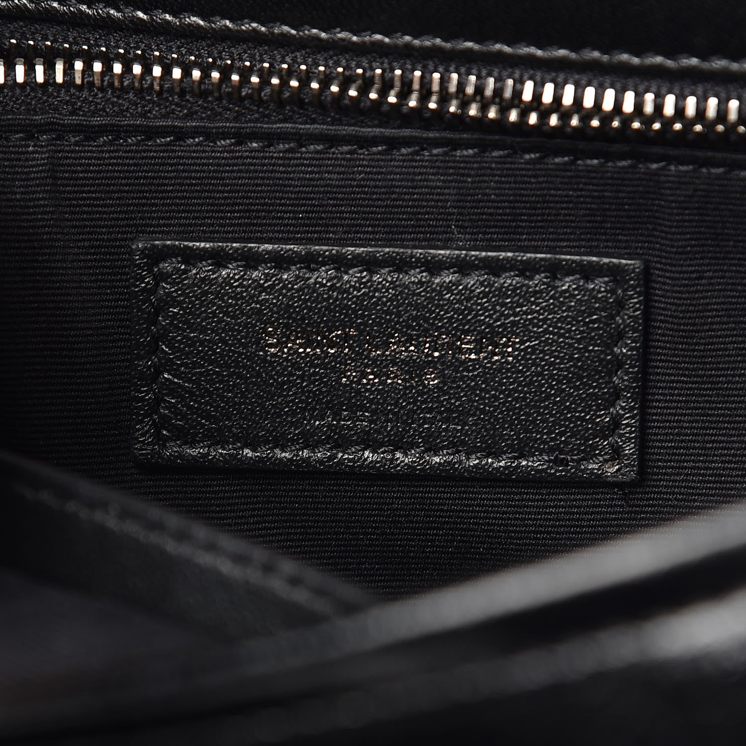 Saint Laurent Crinkled Calfskin Matelasse Monogram Medium Niki Chain Satchel Black 7 of 12