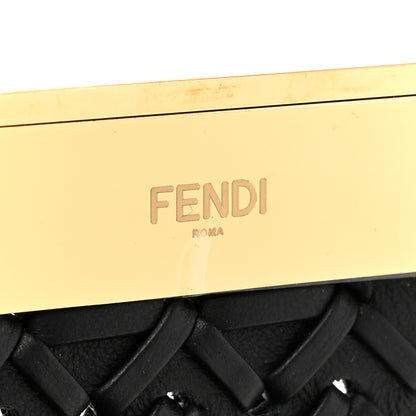 Fendi Vitello Grace Intreccio Nappa Small Fendi First Black 6 of 10