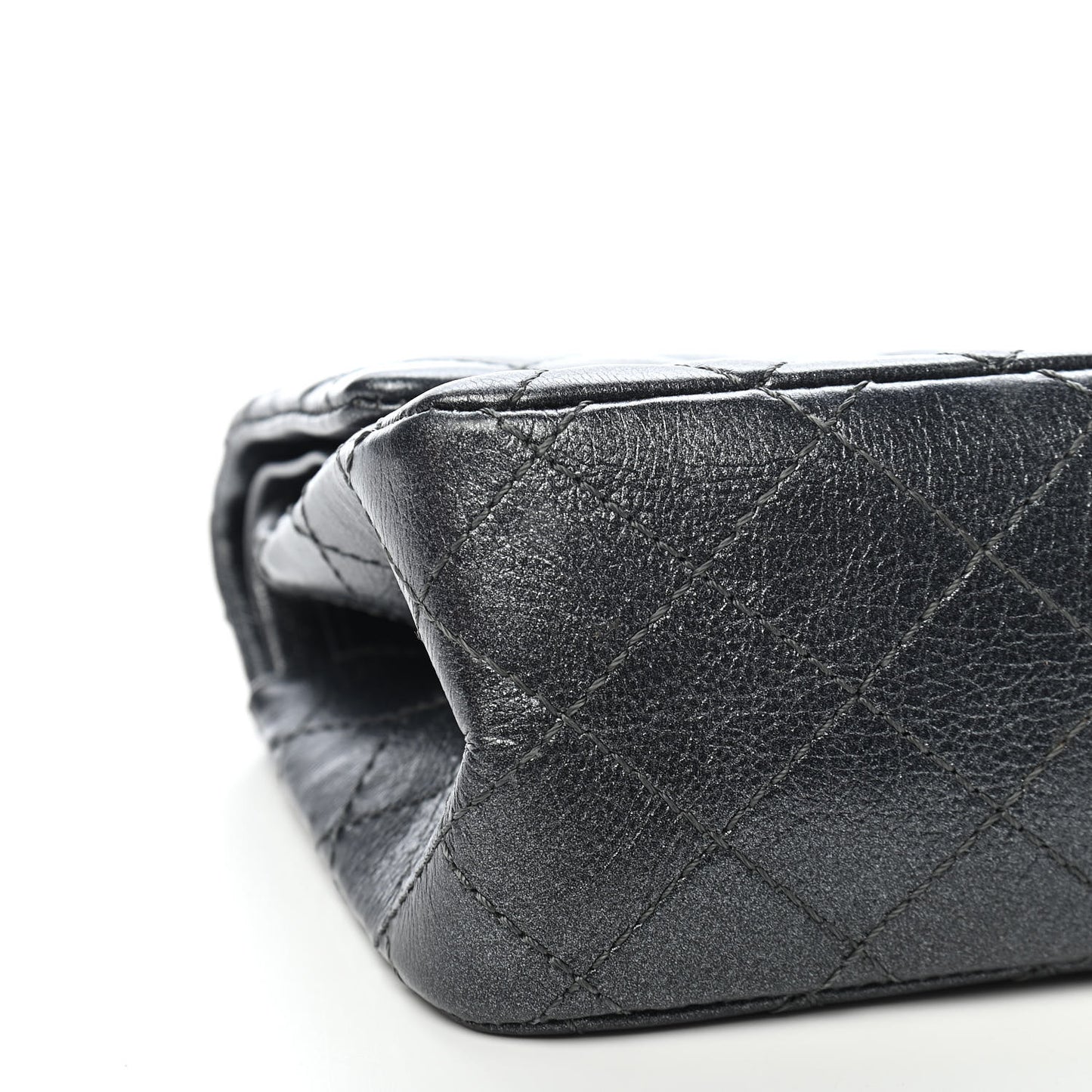 Metallic Sheepskin Quilted 2.55 Reissue 225 Flap Charcoal